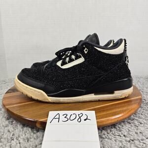 Jordan 3 Retro AWOK Vogue Anna Wintour Black Casual Sneaker Womens 10 BQ3195-001
